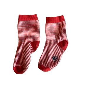 Petit bateau socks 23/24 red white
